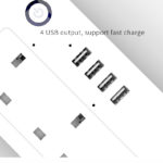 Smart socket Plug USBx4 Alexa voice control APP Remote Smart WiFi Socket