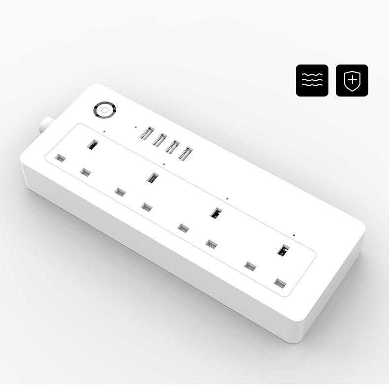 Smart socket Plug USBx4 Alexa voice control APP Remote Smart WiFi Socket