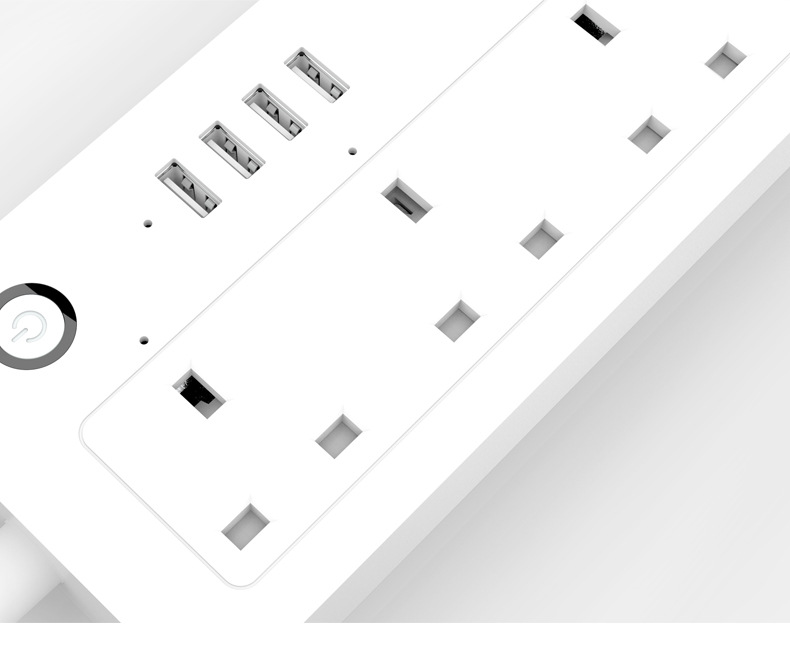 Smart socket Plug USBx4 Alexa voice control APP Remote Smart WiFi Socket