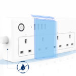 Smart socket Plug USBx4 Alexa voice control APP Remote Smart WiFi Socket