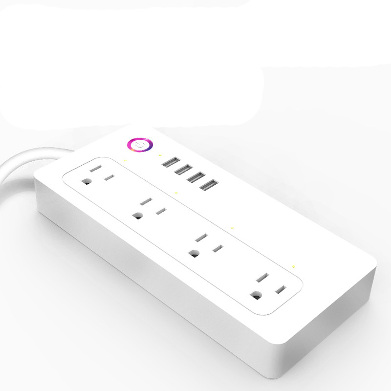 Smart socket Plug USBx4 Alexa voice control APP Remote Smart WiFi Socket