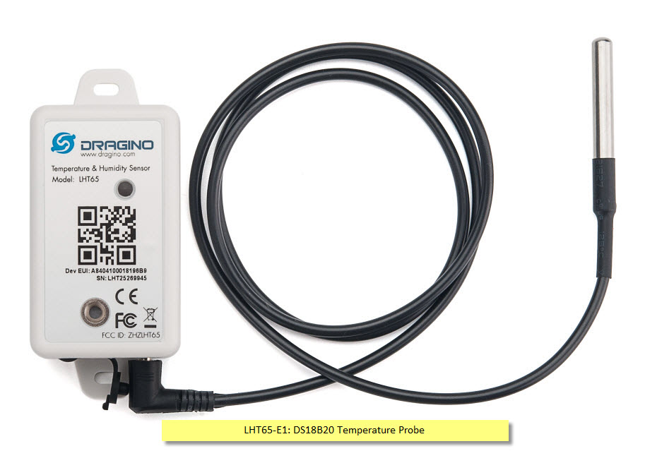 New design  built-in 2400mAh 868/915/923Mhz LoRa Humidity and Temperature Sensor
