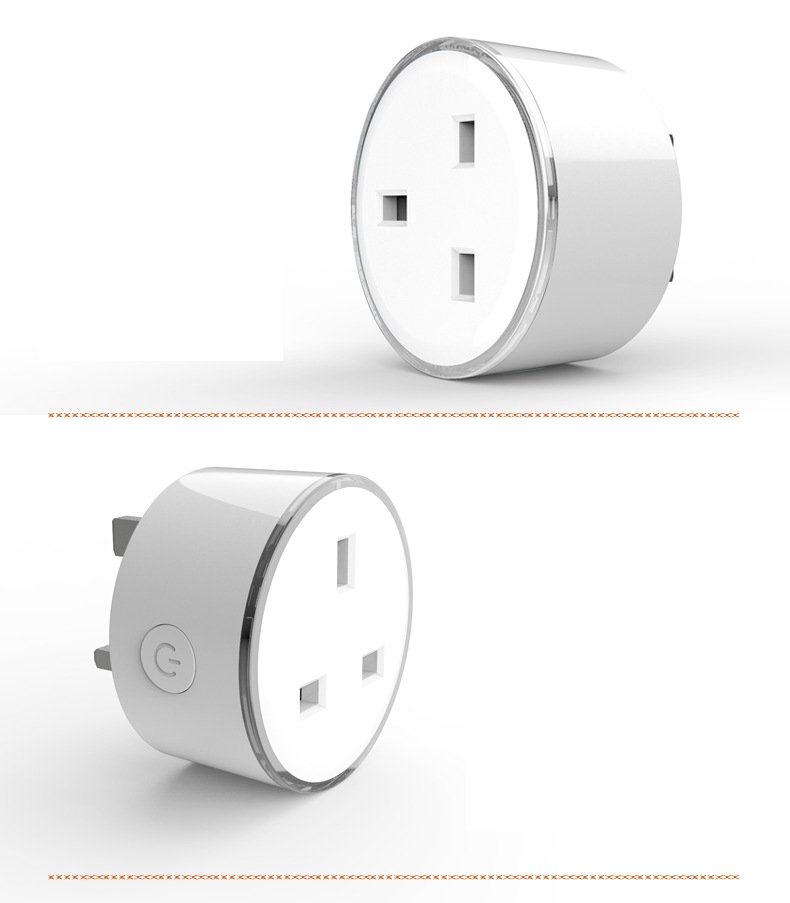 WiFi Smart plug socket alexa voice remote control UK RGB luminous WiFi Smart socket