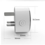 WiFi Smart plug socket alexa voice remote control UK RGB luminous WiFi Smart socket